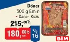 EMİN DANA-KUZU DÖNER 300 G fiyat ve kampanya bilgisi
